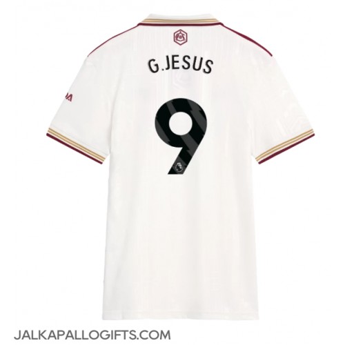 Arsenal Gabriel Jesus #9 Kolmaspaita Naiset 2025-26 Lyhythihainen